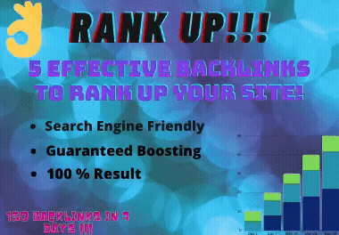 Get on the Google first page by 100% working backlinks on reputated sites. 