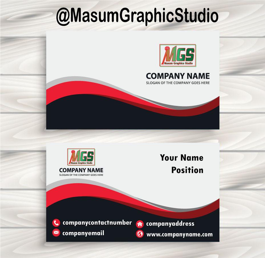 Design an unique and stunning Professional Business card with source file within 24 hours