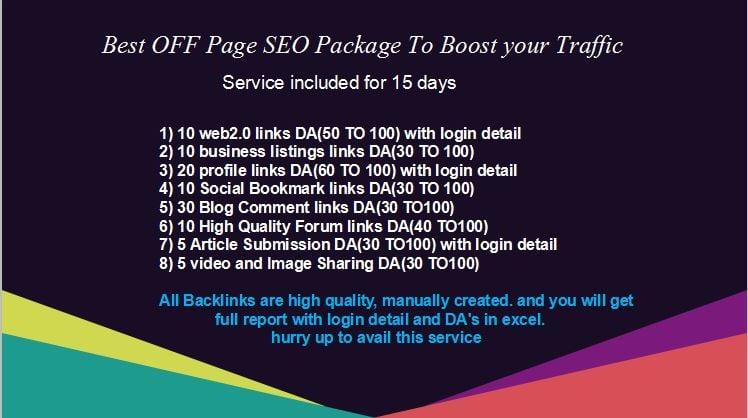 Best OFF Page SEO Package To Boost Up Your Traffic 