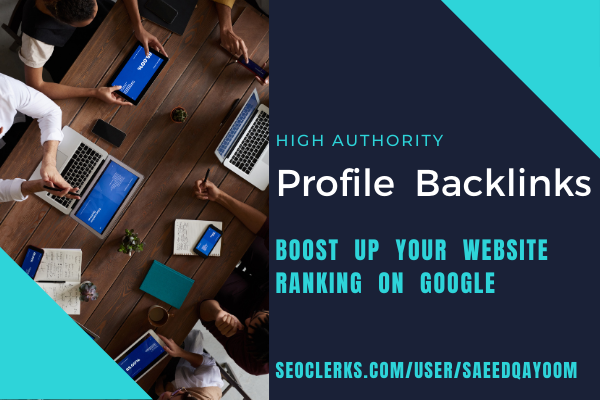 Boost up your website ranking with 30 high DA Profile Backlinks