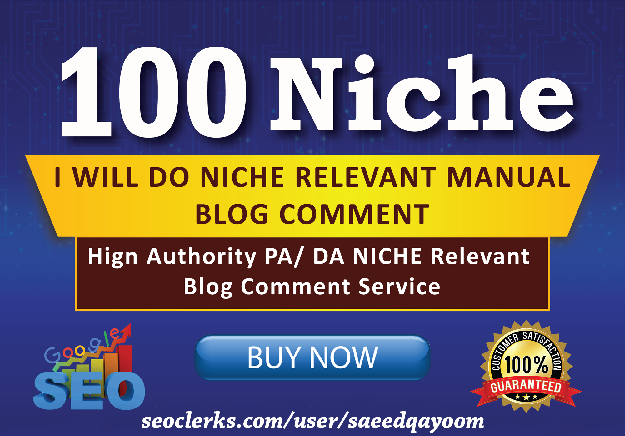 I will Promote website with 100 Niche Related Blog Comments Backlinks
