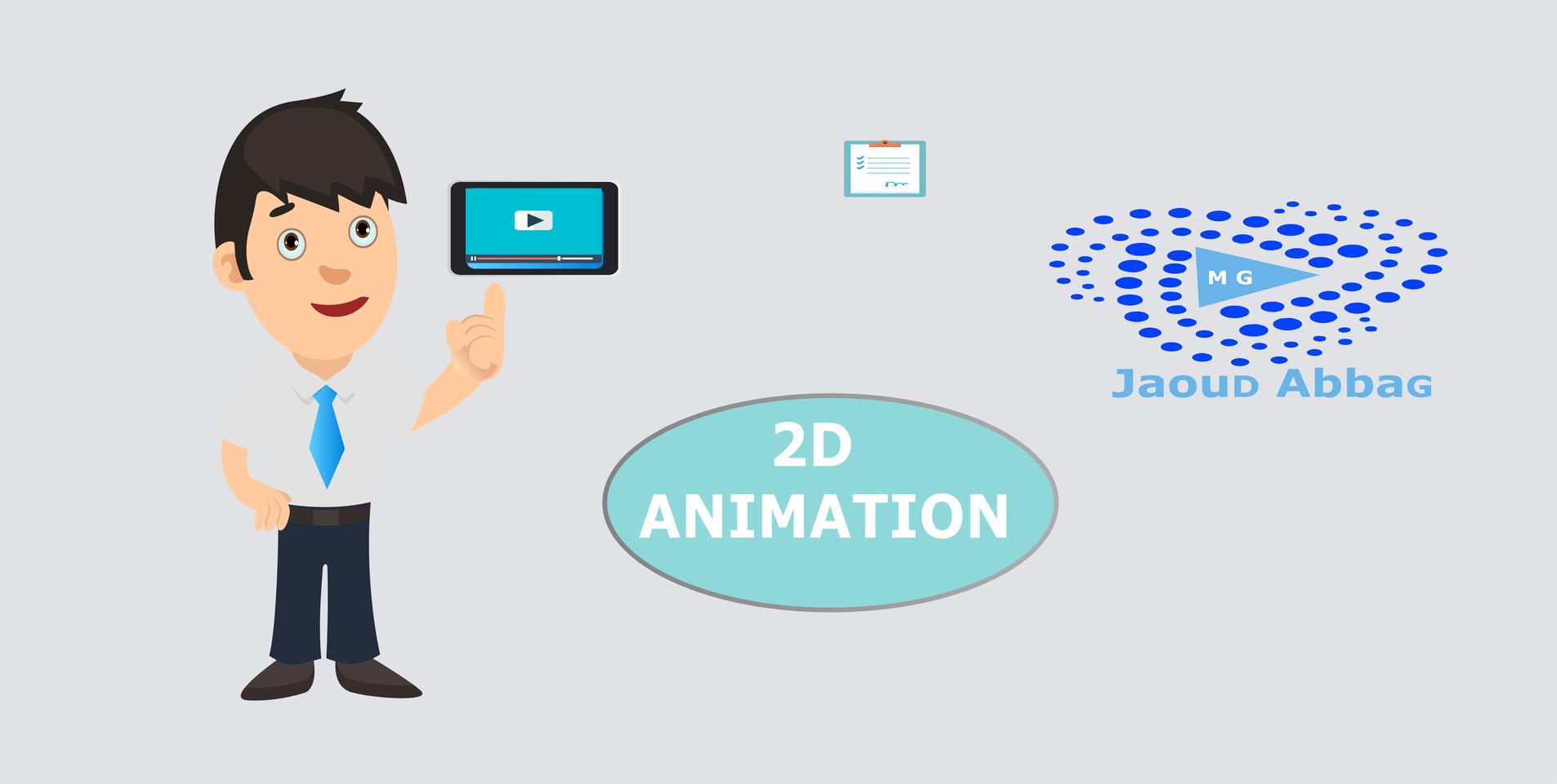 Create a professional 2D animation video withe template 