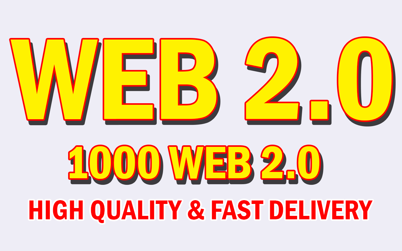 Create 1000 web2.0 Profile Backlinks Manually High Rank Your Website on Google 