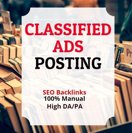 Top 25 Classified ads posting/ Ads backlinks
