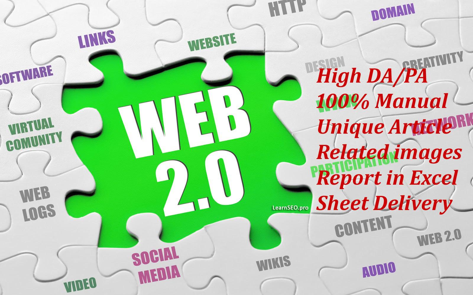 High Domain Authority 20 Web 2.0 back-links