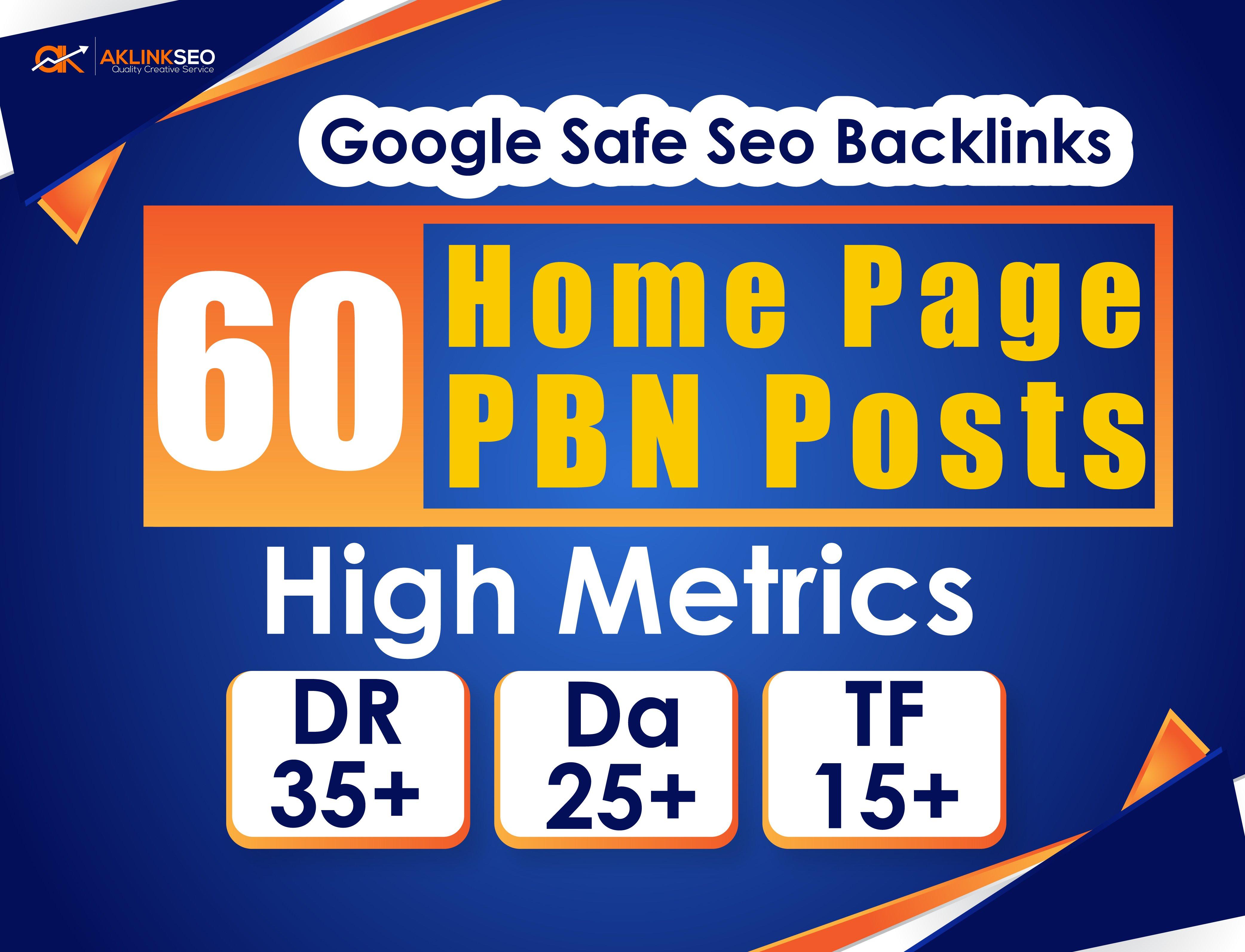Build 10 High DA PA DR TF PBN Homepage Dofollow Backlinks Permanent Links
