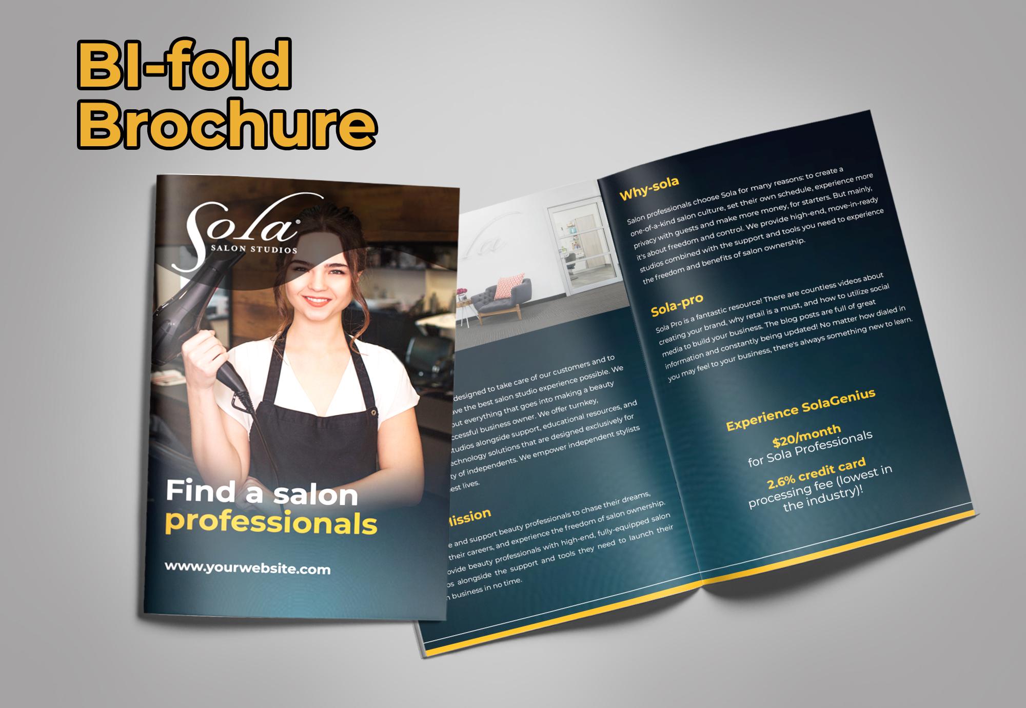 I will do premium quality brochure, flyer and poster design