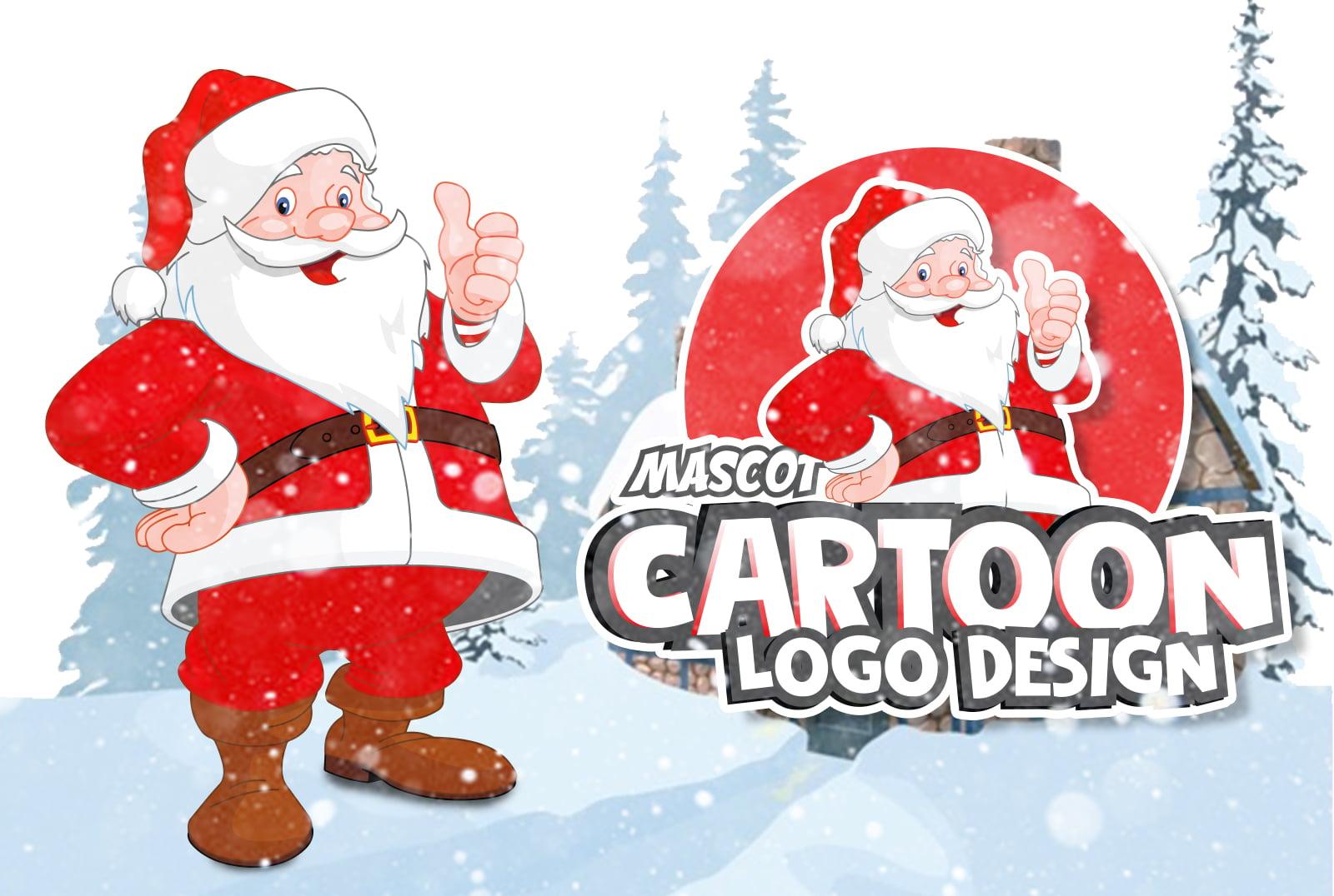 I will draw cute cartoon character and mascot logo design