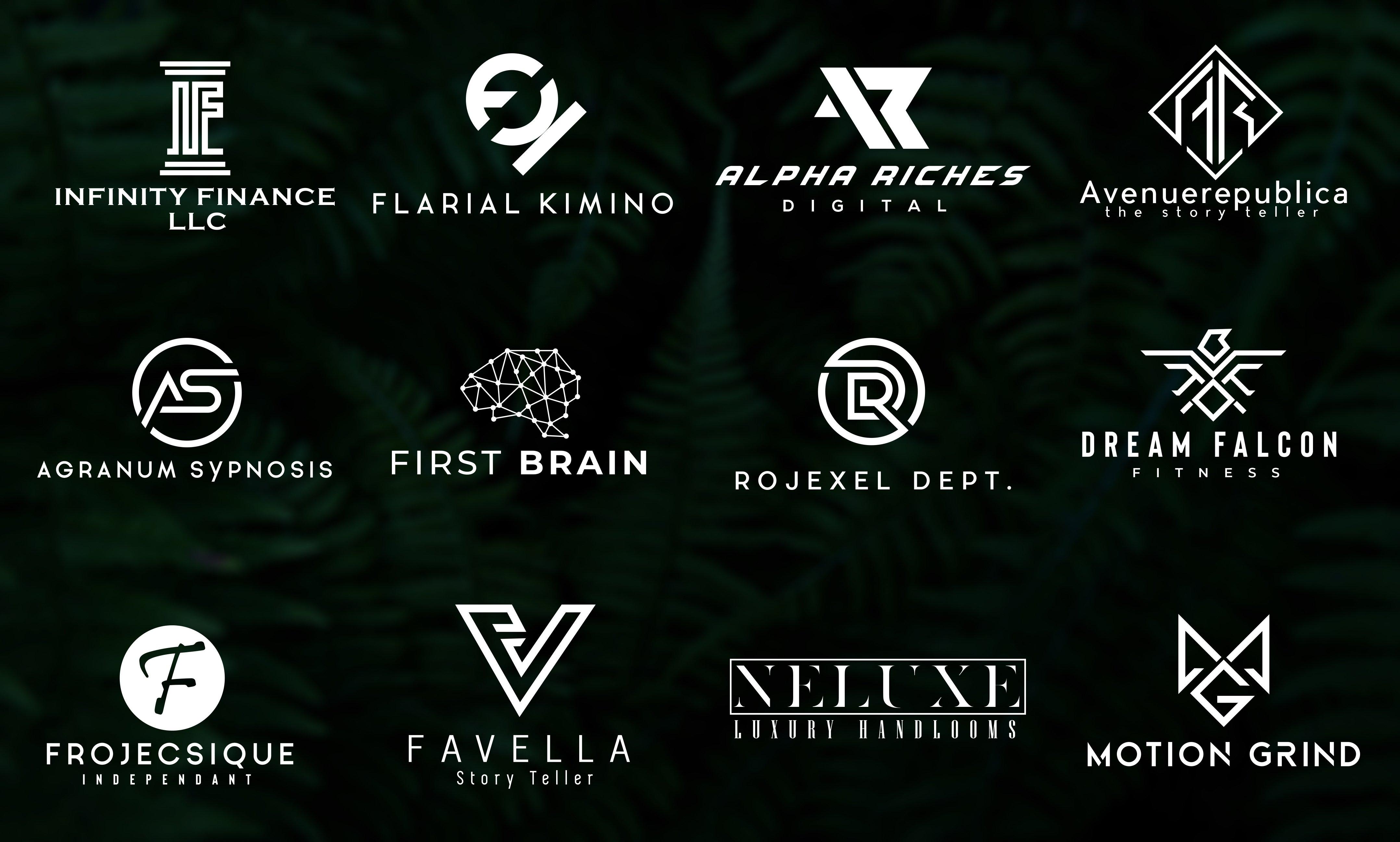 i wii design PROFESSIONAL MINIMALIST LOGO design for your business with free all source files