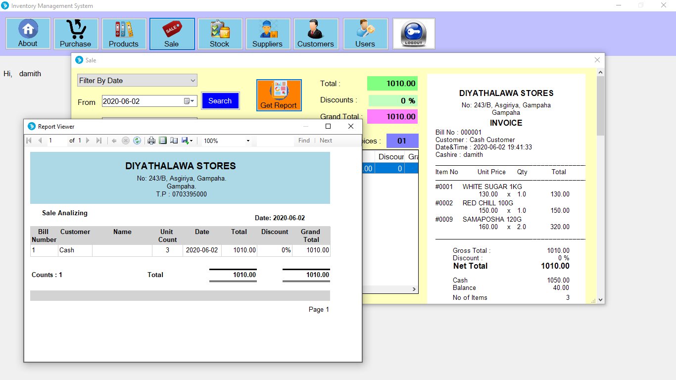 Point Of Sale Inventory System Designing