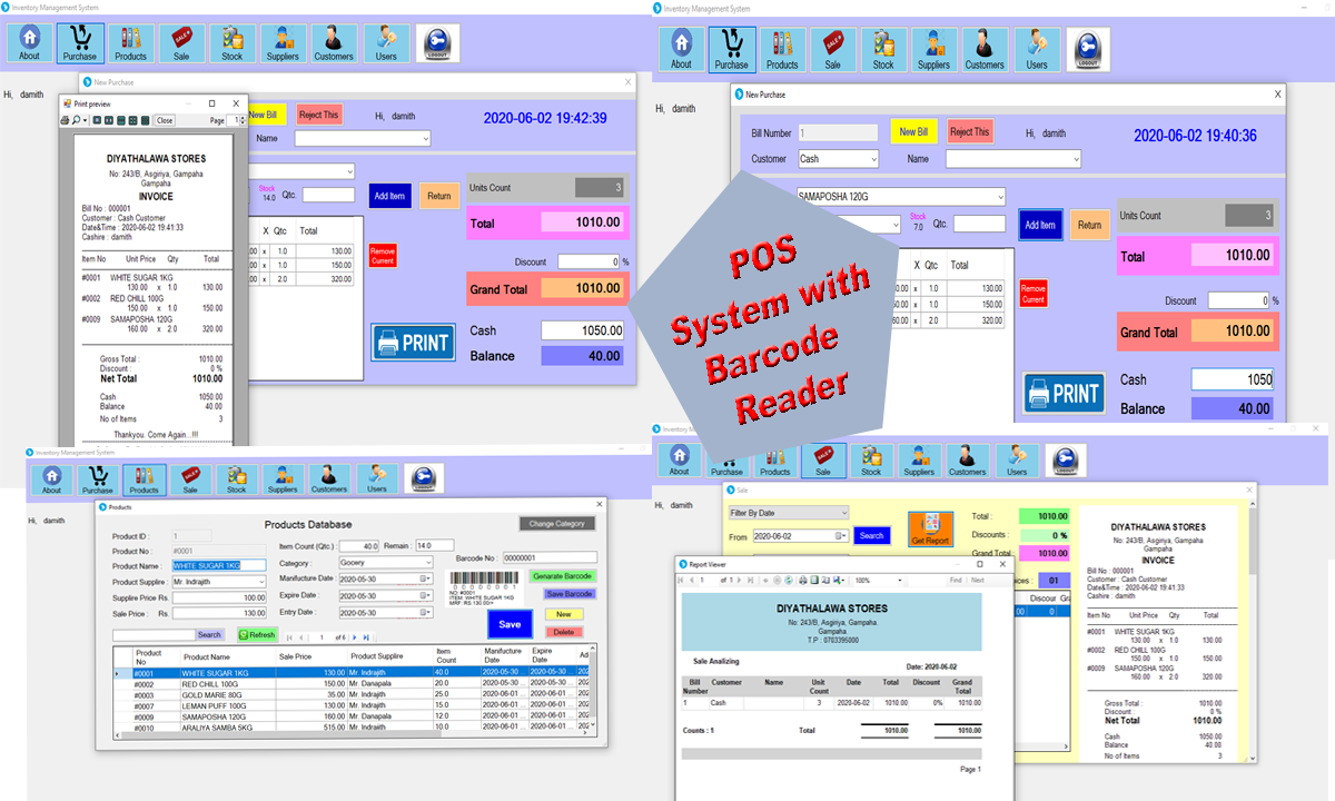 Point Of Sale Inventory System Designing