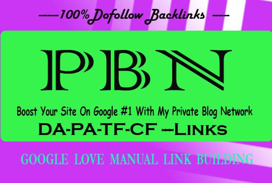 Provide Homepage 50 DA58+ ZERO SPAM Dofollow PBN BACKLINKS