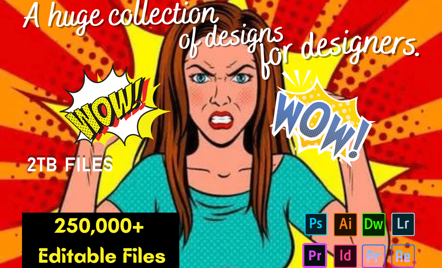 I will Provide 2500 plus editable templates with full adobe software pack for your next project