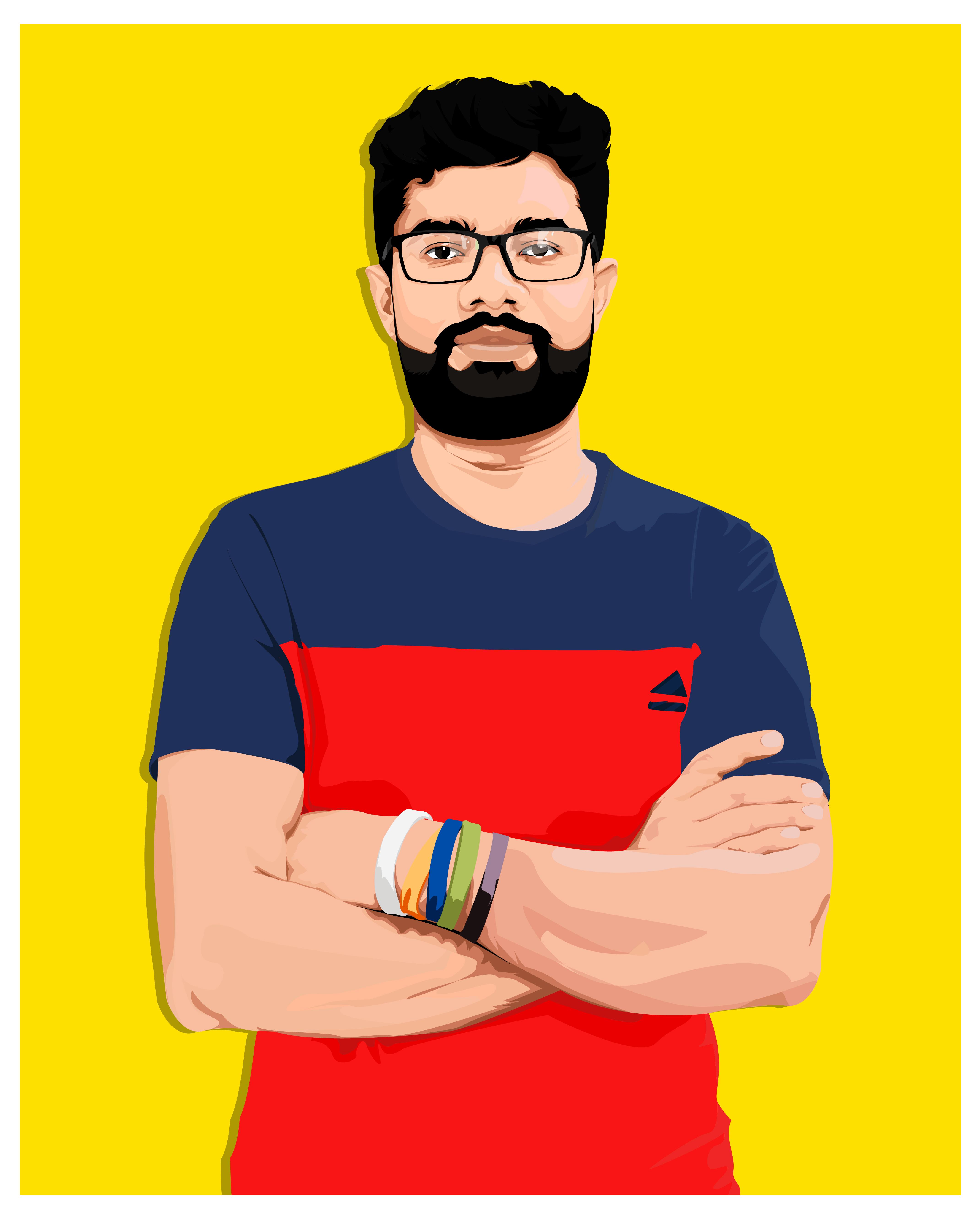 I will draw you Portrait vector from your photo 