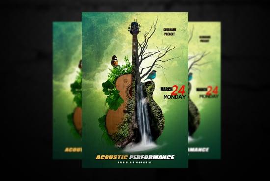 I will design professional movie poster within 12 hours