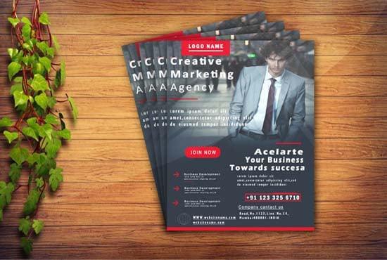 I will design awesome Business flyer, magazines professional create.