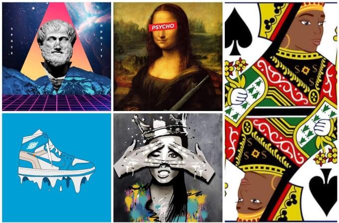 I will create amazing designs for canvas wall art