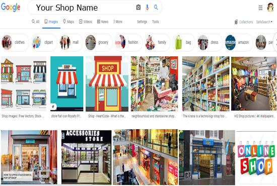 Google image SEO, show your shop image on google 1 page