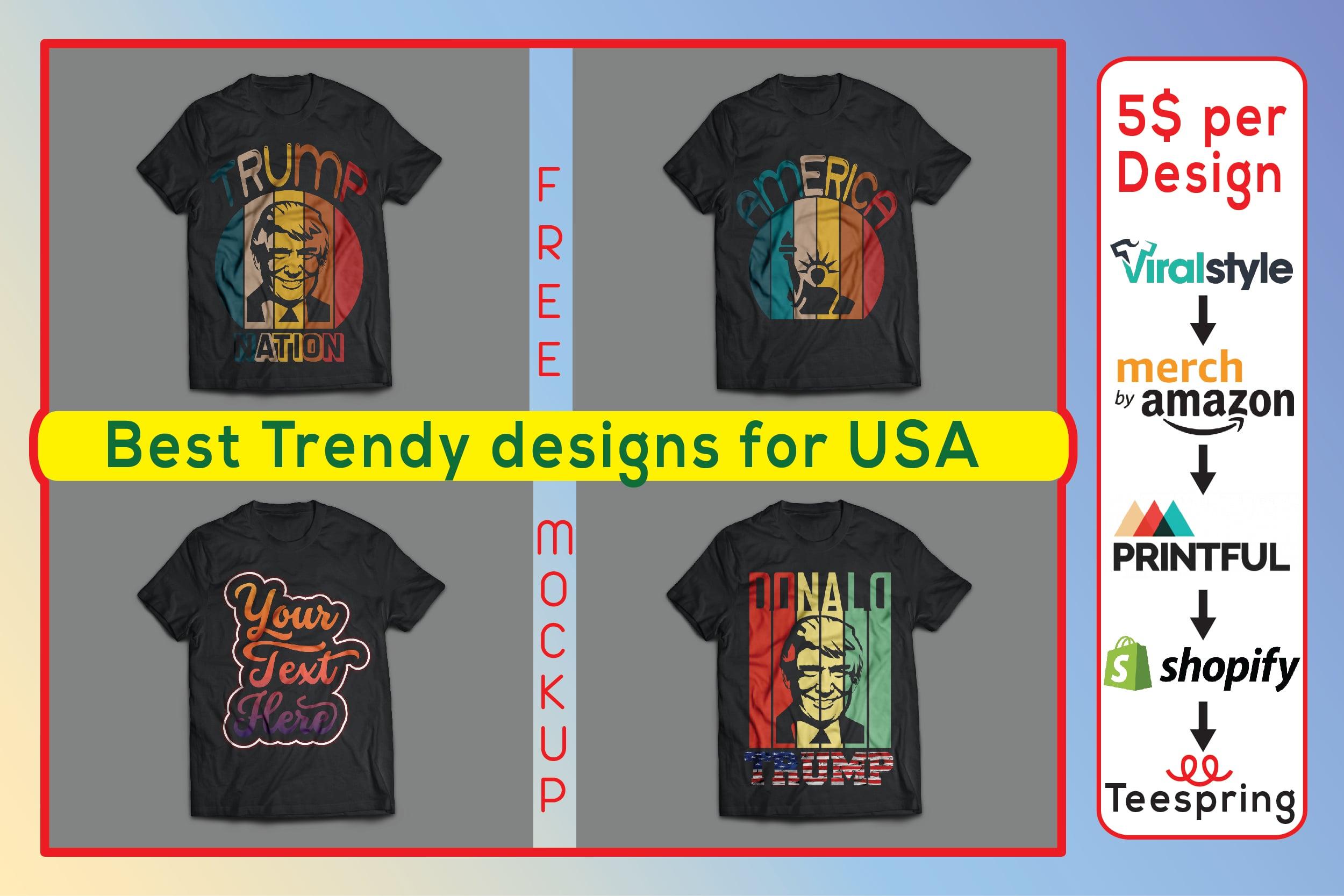 I will design any kind of USA T-shirt Design