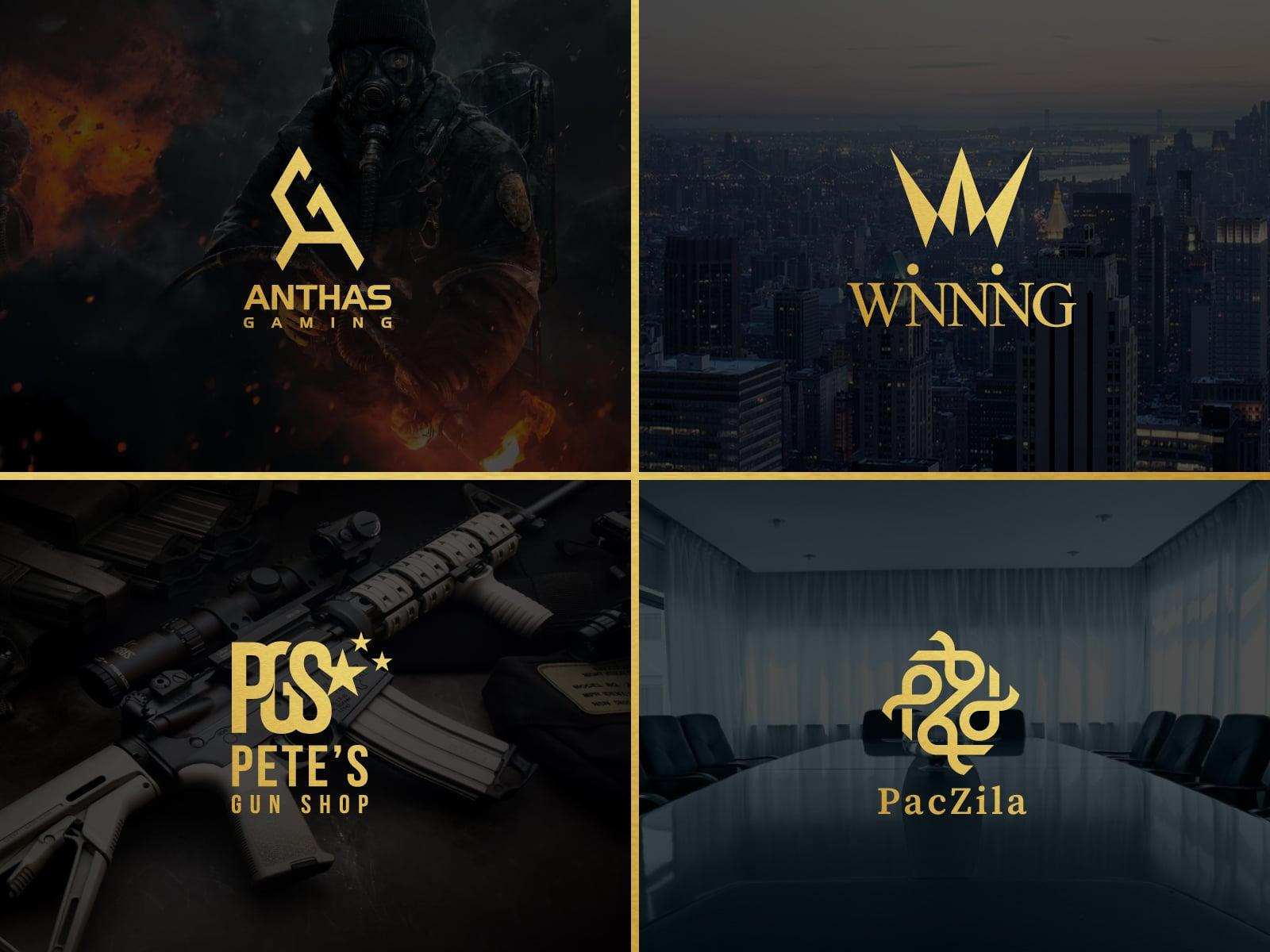 2 Professional monogram or initial letter logo design