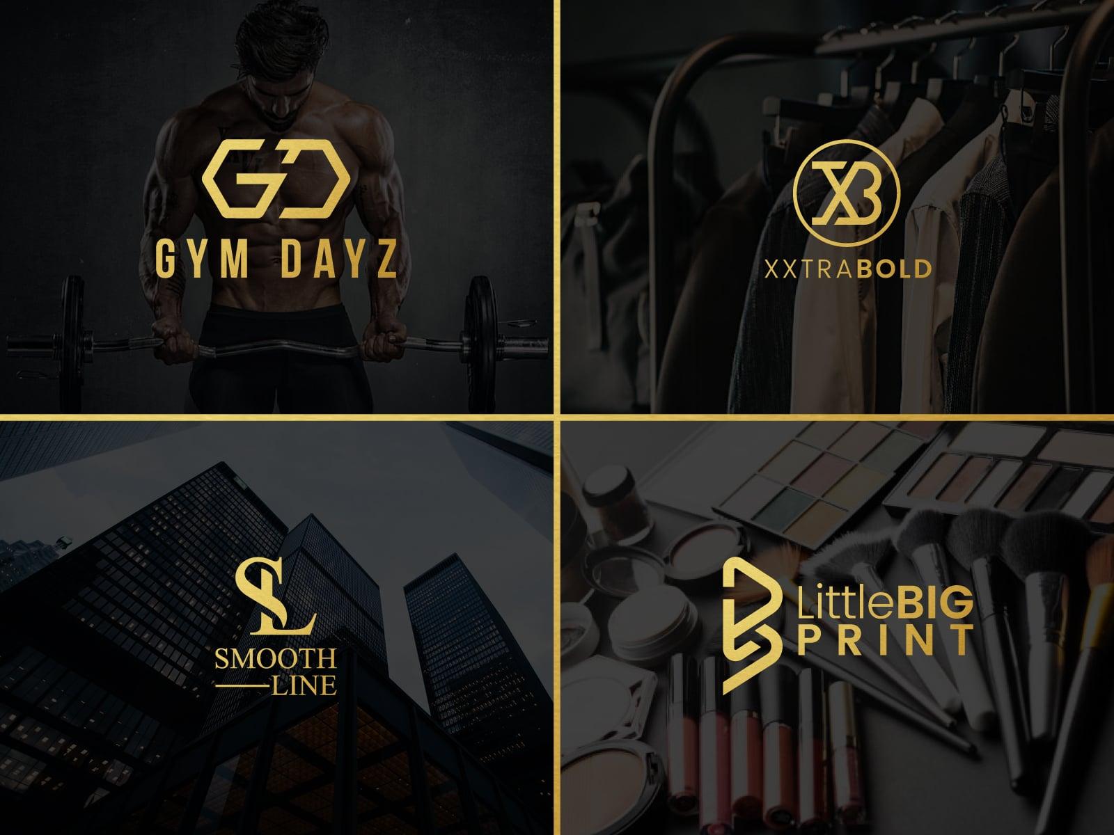 2 Professional monogram or initial letter logo design