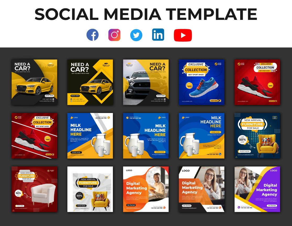 I will do Creative Design For Social Media Post, Cover, Story, Ads, Banner, Thumbnail, Template 