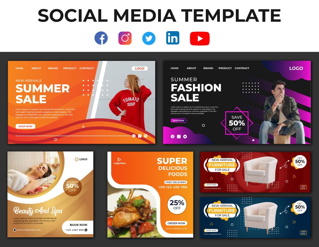 I will do Creative Design For Social Media Post, Cover, Story, Ads, Banner, Thumbnail, Template 