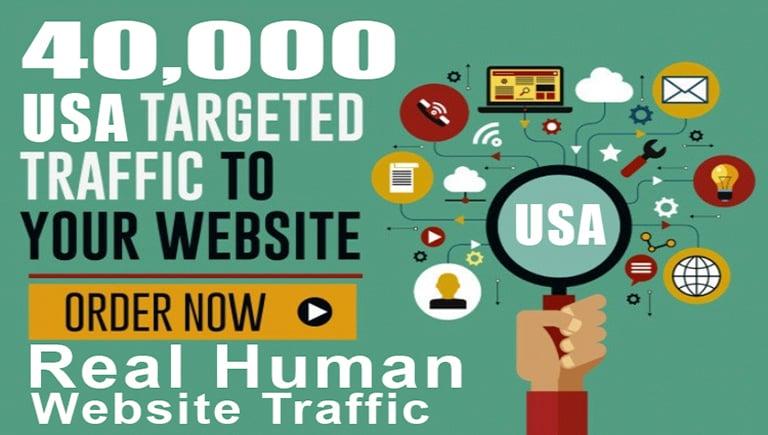 40,000 Web Traffic USA Target Visitors one month