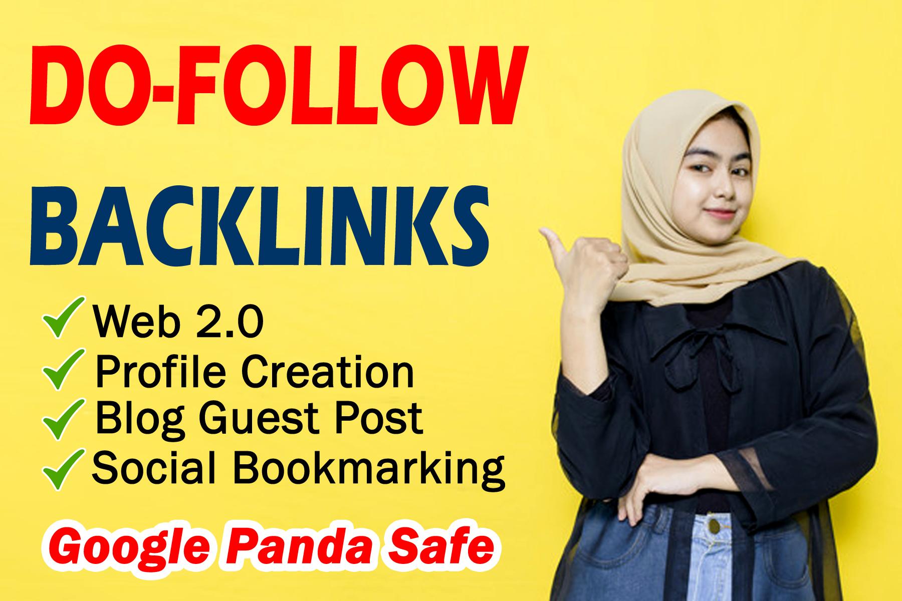 Do Follow Mix Backlinks Profile Creation, Web 2.0, Social Bookmarking