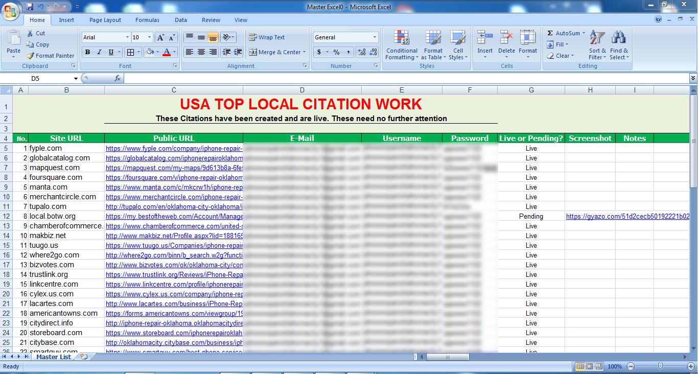 25 Local Citations or Top Business Listing For Local SEO