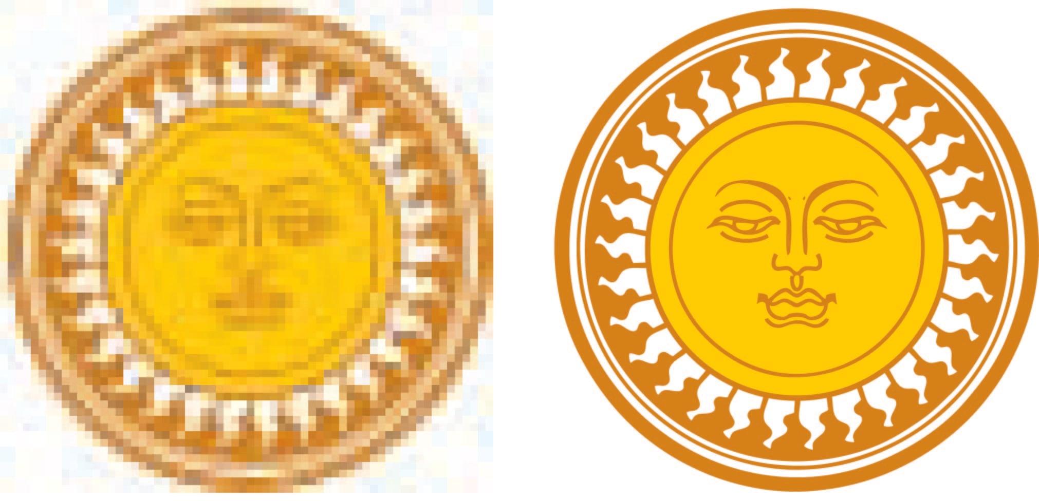 I will do vector tracing Or redraw manually