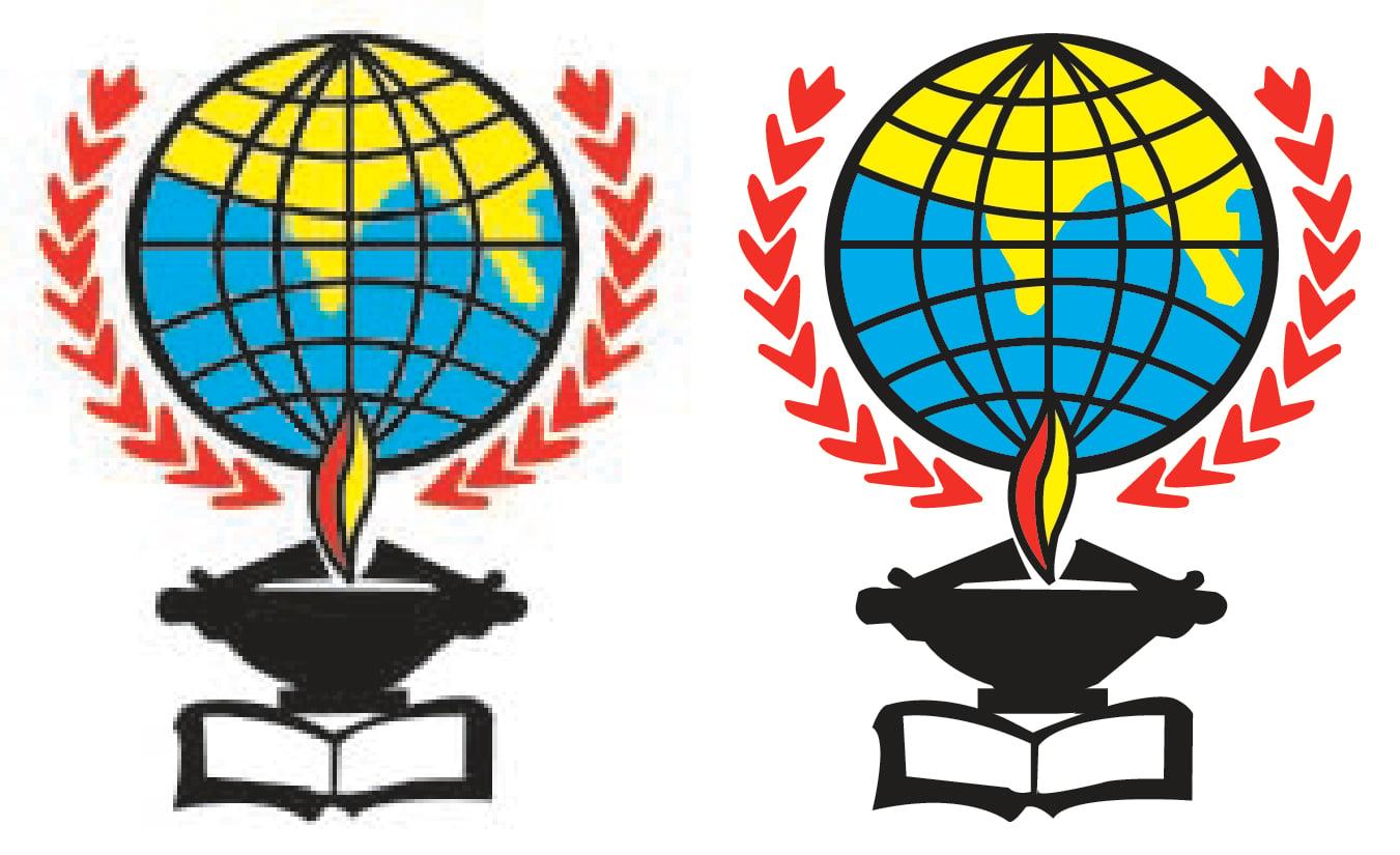 I will do vector tracing Or redraw manually