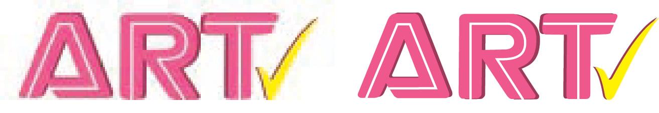 I will do vector tracing Or redraw manually