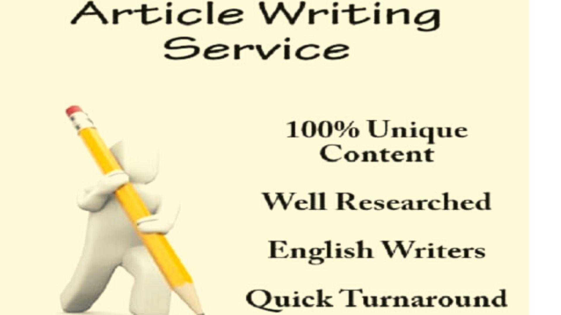 I will provide 3 organic Article writing service for your website 