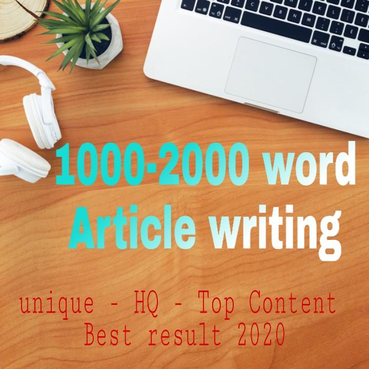 1000+ unique article writing for your website