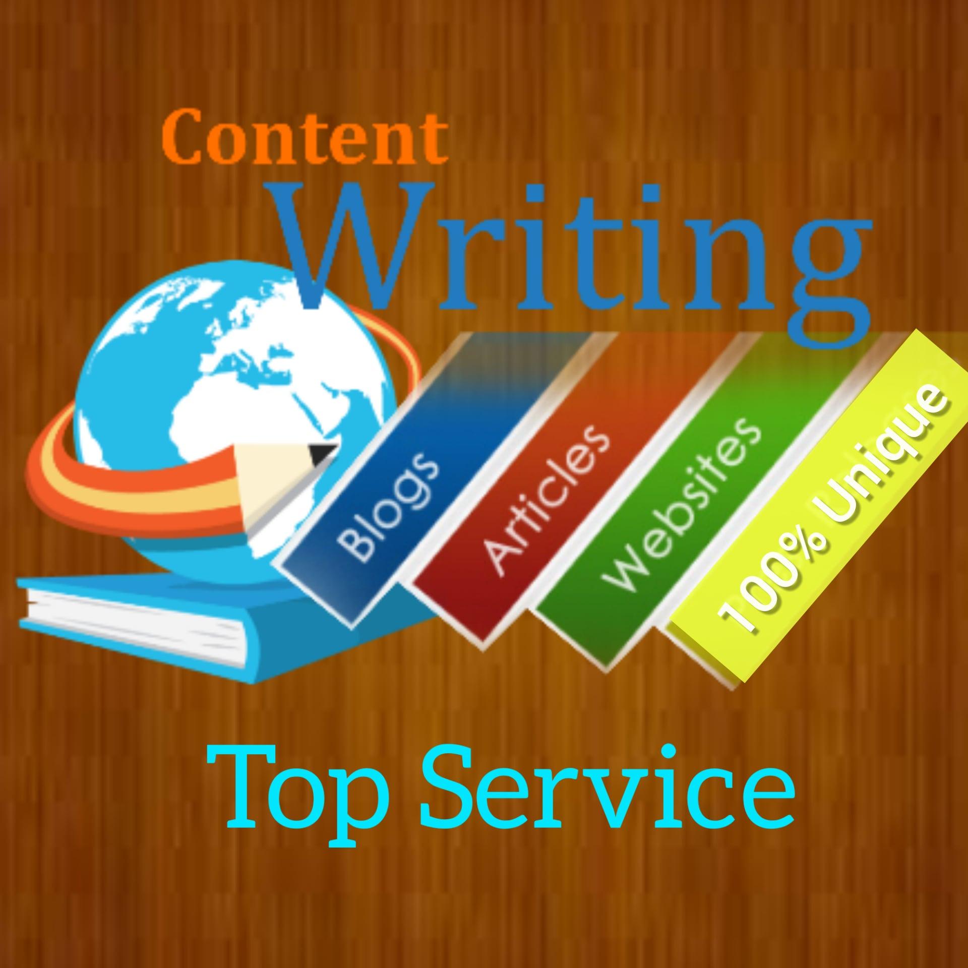 I will write unique content writing for you website 