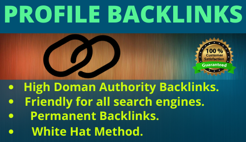 I will do 20 High Authority SEO Profile Backlinks.