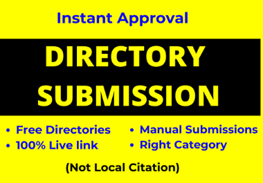  15 Directory Submission live links manually from Instant Approve Directories