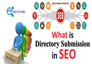 I will create 100 manually directory submission backlinks