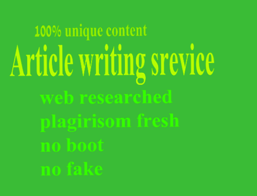 Unique 600-1000+ article for first domain