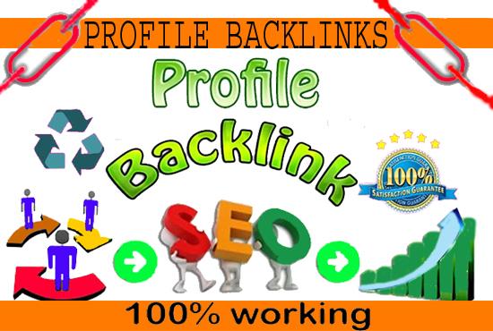 I will Provide 130 High Authority Profile Creation Backlink
