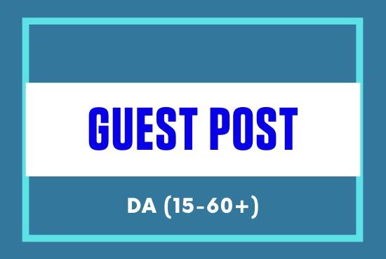 I will do high authority guest post outreach and backlinks