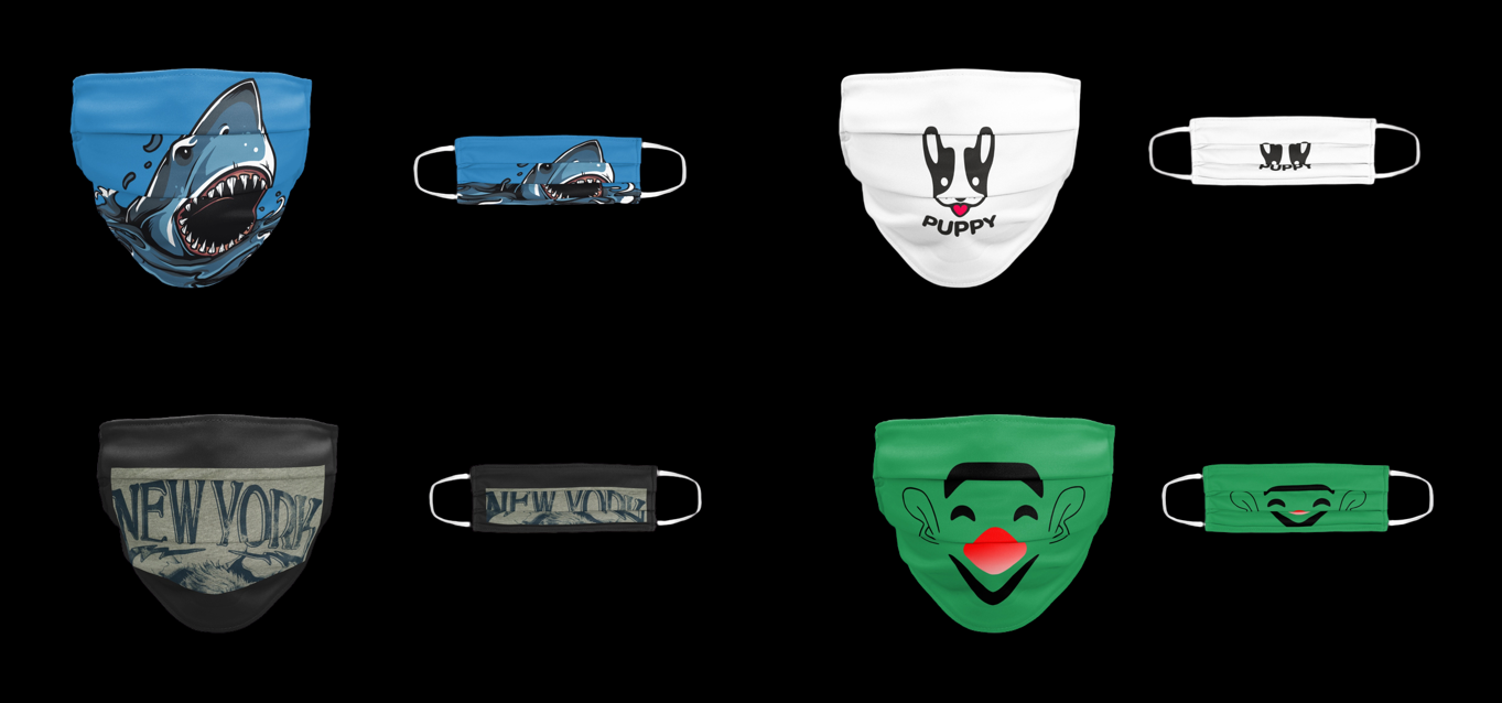 I will design custom fashion face mask 