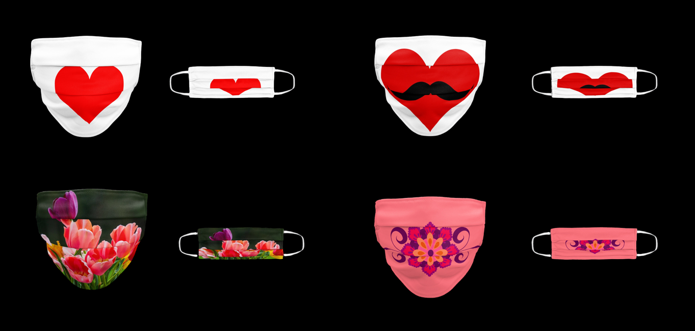 I will design custom fashion face mask 