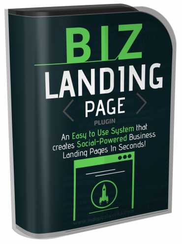 BIZ Landing Page - Easy to Use System that Creates Socially Powerful "Landing Pages In Seconds"
