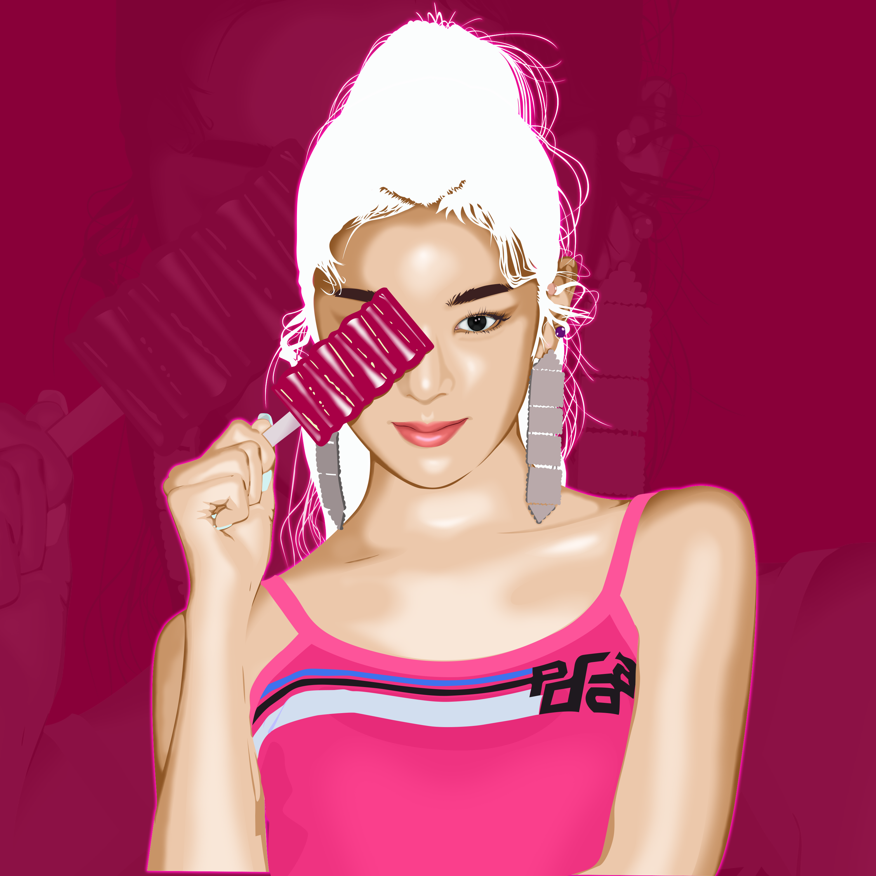 I'll create your vexel / cartoon / vector version 