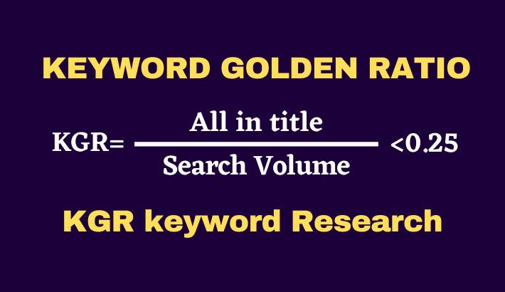 I will find kgr keyword research that will rank fast