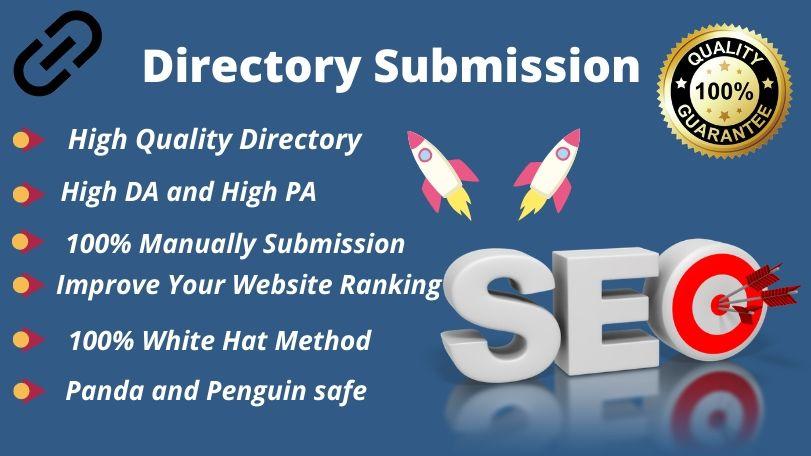 I will provide 40 high-quality directory submission backlinks