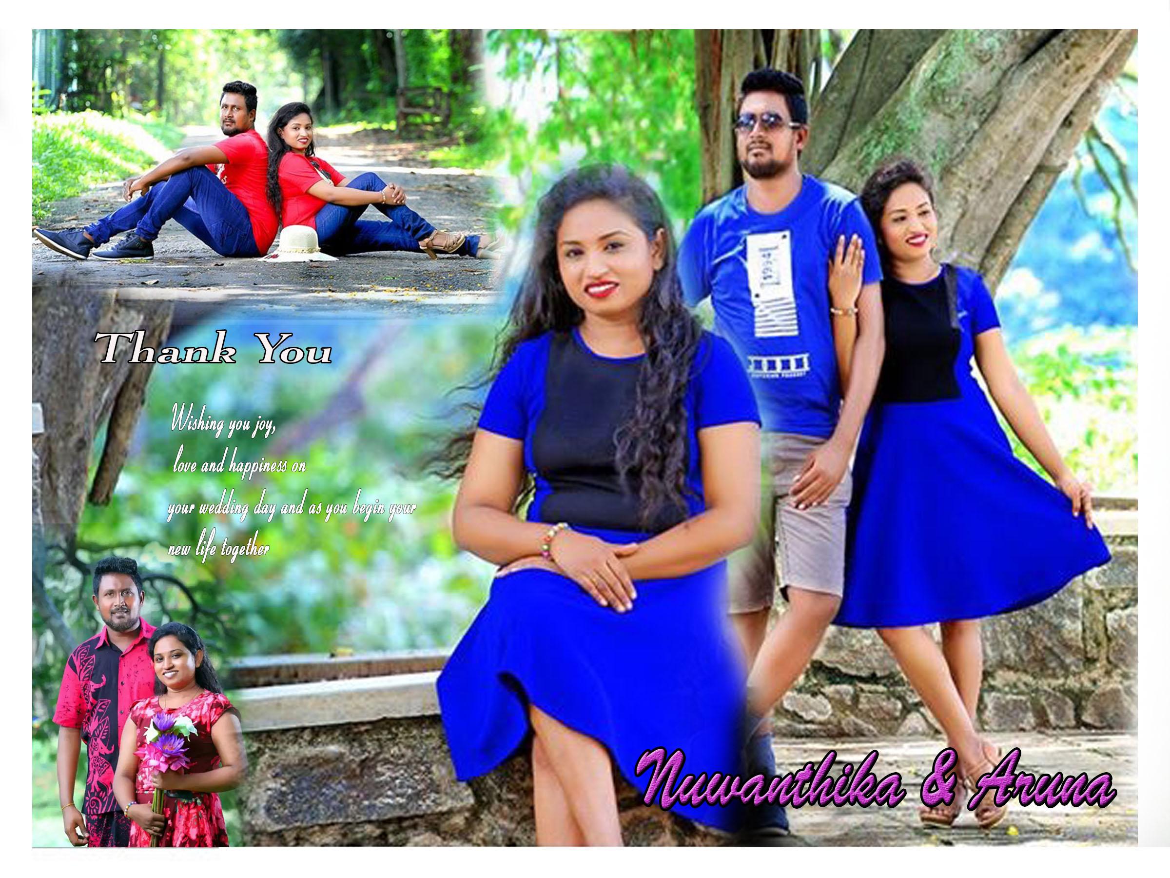 I Will do wedding event editing and thank you card design