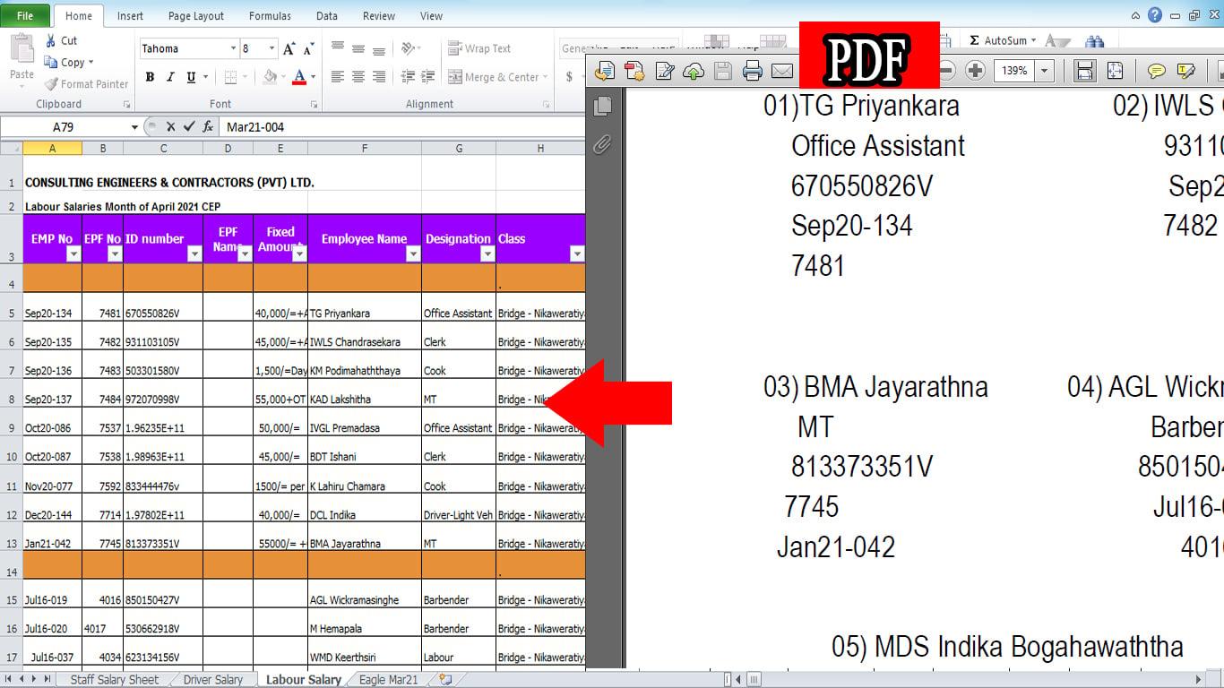 I will excel data entry, copy paste, typing, data entry